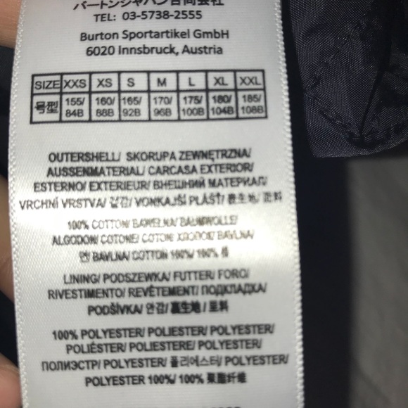 Men’s Burton Snowboarding Jacket - Picture 3 of 3